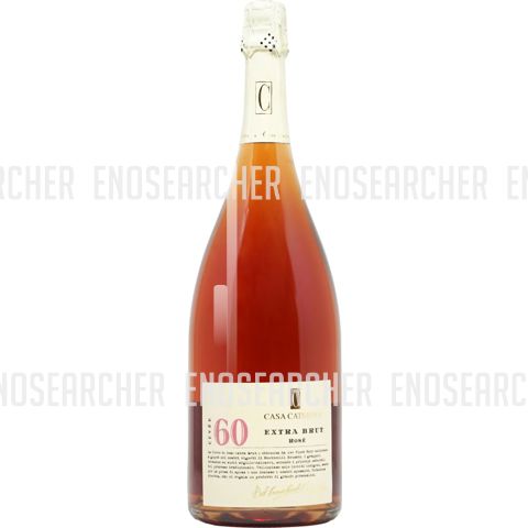 Immagine vino Casa Caterina, Vino Spumante di Qualità VSQ Metodo Classico {Cuvée 60} Brut rosè 2017 magnum