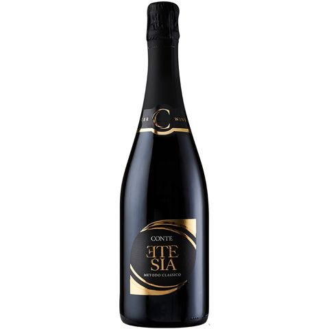 Immagine vino Conte Wine And Maker, Vino Spumante di Qualità VSQ Metodo Classico Etesia Negroamaro 2020